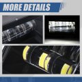 Led Projector Fog Light Assembly For Ford F-150 2015-2020 Driver And Passenger Side Black Housing With Clear Lens 5000k White