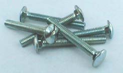 3 8-16 X 1 4 Carriage Bolts Steel Zinc Full Thread 400 Pc Carton