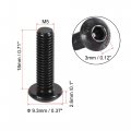 Uxcell M5x18mm Hex Socket Button Head Cap Bolts Screws Carbon Steel 50pcs