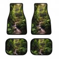 Misty Forest Car Floor Mat Set Universal Fit 4-piece Rainforest Landscape Automotive Mats All Weather Anti-slip Protectionpets 