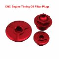 Xljoy Cnc Aluminum Engine Timing Oil Filter Plugs For Honda Trx400ex Trx450r Er Atv