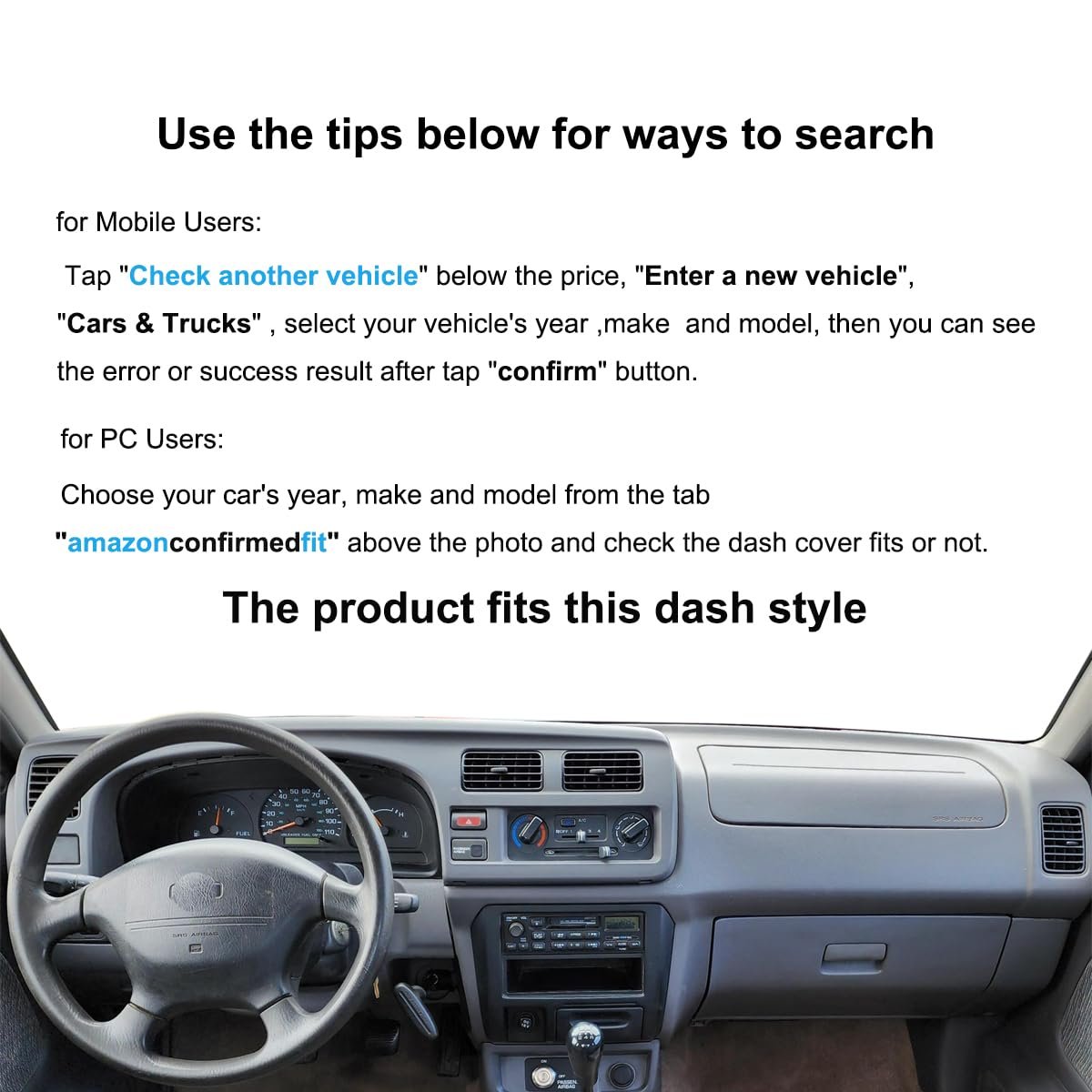 Dash Cover Mat Custom Fit For Nissan Frontier Xterra Dashboard Pad Carpet Protector J273 Black