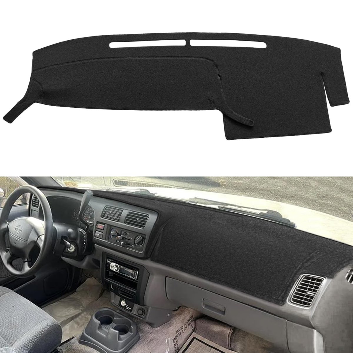 Dash Cover Mat Custom Fit For Nissan Frontier Xterra Dashboard Pad Carpet Protector J273 Black