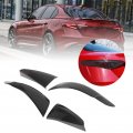 Alfa Romeo Giulia 952 2017 Upward Car Taillight Cover Rear Tail Lamp Decorative Protection Trim Transparent Gray