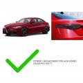 Alfa Romeo Giulia 952 2017 Upward Car Taillight Cover Rear Tail Lamp Decorative Protection Trim Transparent Gray