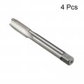 Uxcell 4pcs Metric Thread Taps M10 X 1 5 H2 High Speed Steel Straight Flutes Machine Screw Threading Tapping Repair Tools