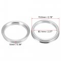 X Autohaux 4pcs Od 70 6mm To Id 60 1mm Aluminium Alloy Car Hub Centric Rings Wheel Bore Center Spacer