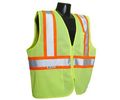 Radians Sv22-2zgm-3x Polyester Mesh Economy Class 2 High Visibility Zipper Closure Vest With Two-tone Trim 3x-large Green 