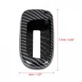 X Autohaux Tpu Car Smart Key Remote Flip Fob Cover Shell Protective Case For Jeep Carbon Fiber Pattern