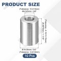 10pcs Aluminum Spacer 3 4 Od X 8 Id 1-1 16 Length Screw Standoff Bushing Plain Finish Unthreaded Round Metal For Screws Bolts