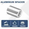 10pcs Aluminum Spacer 3 4 Od X 8 Id 1-1 16 Length Screw Standoff Bushing Plain Finish Unthreaded Round Metal For Screws Bolts