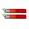 Polarlander Boat Atv Truck Trailer 1 Pair Led Stop Rear Tail Brake Light Indicator Lamp 10-30v