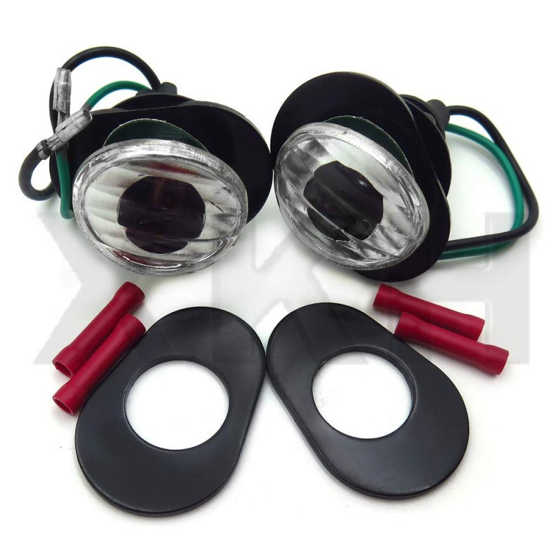 Smt-clear Flush Mount Led Turn Signals Light For Kawasaki Zzr600 Zzr 600 2005 2006 B00rue0itc