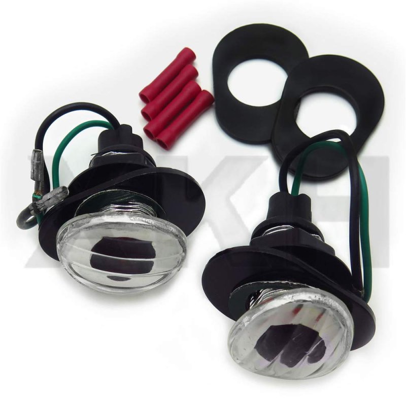 Smt-clear Flush Mount Led Turn Signals Light For Kawasaki Zzr600 Zzr 600 2005 2006 B00rue0itc