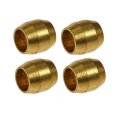 Brass Compression Fittings 1 8 In Compatible Tube Outer Diameter 0 18 Overall Length Alx-pau-rb-785-442d-cl360a50 