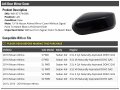 Left Driver Side Door Mirror Cover Without Turn Signal Paint To Match Compatible With 2013-2018 Nissan Altima Sedan 4-door