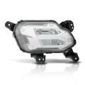 Led Daytime Running Lamp Front Fog Light W Bulbs For Kia Sorento 2021-2022 Driver Left Side Clear Lens Chrome Housing 