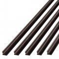 Vinyl Large Inside Corner Trim Smoked Pewter 47 In 5 Pack Decorative Molding For Backsplashes Ceiling And Wall Panels 