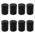 8x Car Bike Tire Valve Stem Caps Anodized Aluminum Corrosion Resistant Cover Black