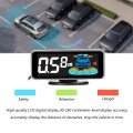 Shkalacar Car Reverse Parking Radar System Backup Rear Reversing Radars With 4 Sensors Distance Detection Lcd Display Sound