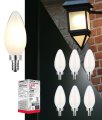 Satco 8w Led C11 Candle Light Bulb 3000k Soft White 760 Lumens Frosted Finish E12 Candelabra Base Dimmable 300 Degree Beam 