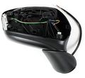 Right Side Door Mirror For 2013 To 2015 Mazda Cx-5 Passenger Convex Glass Assembly With Polished Black Finish Part Number 