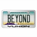 Gmc Yukon Metal License Plate Frame Chrome Polished Finish 12in X 6in With Screw Covers Universal Fit