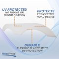 Alpha Systems Pair Of Tandem Trailer Fender Skirt In White For Rvs Campers And Trailers
