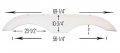 Alpha Systems Pair Of Tandem Trailer Fender Skirt In White For Rvs Campers And Trailers
