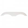 Alpha Systems Pair Of Tandem Trailer Fender Skirt In White For Rvs Campers And Trailers