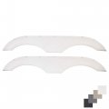 Alpha Systems Pair Of Tandem Trailer Fender Skirt In White For Rvs Campers And Trailers 