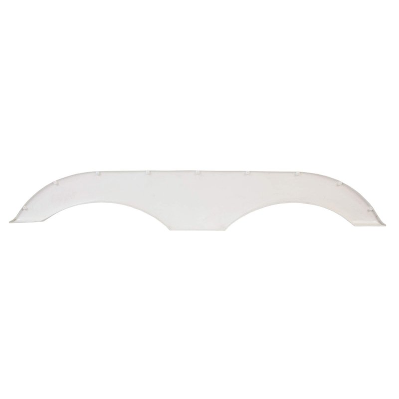Alpha Systems Pair Of Tandem Trailer Fender Skirt In White For Rvs Campers And Trailers