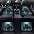 Delerain Group Of Ferocious Wolf 4-piece Car Floor Mats Front And Rear Rubber Backingpet Auto Foot All Weather Universal Fit