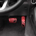 Lexley 2pcs Anti-slip Aluminum Brake Gas Pedal Pads Auto No Drilling Accelerator Covers For Dodge 2009-2023 Charger Challenger