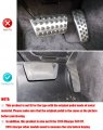 Lexley 2pcs Anti-slip Aluminum Brake Gas Pedal Pads Auto No Drilling Accelerator Covers For Dodge 2009-2023 Charger Challenger