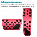 Lexley 2pcs Anti-slip Aluminum Brake Gas Pedal Pads Auto No Drilling Accelerator Covers For Dodge 2009-2023 Charger Challenger