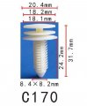 Autobahn88 Cowl Panel Clip Compatible With Gm Oem 10153057 Pack Of 20