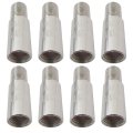 27mm Brass Tire Valve Stem Extensions For Cars Electric Scooters And Motorcycles Silver Caps Pressure Control 8 Pieces