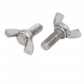 Uxcell M8x20mm 1 25mm Pitch 201 Stainless Steel Wing Bolt Butterfly Screw 5pcs