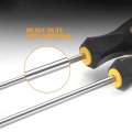2 Piece Phillips Screwdriver Set Ph2 Cross Head Magnetic 8 In Shaft With Non Slip Grip And 6mm Tip Chrome Vanadium Steel