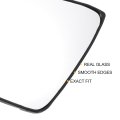 Car Rearview Left Driver Side Mirror Glass Replacement W Backing Plate Convex Heated White For Nissan Primera 2002-2008