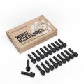 20pcs Extended Black Lug Bolts 14x1 25 40mm Shank Length Not Oem Cone Seat For Bmw 228i 320i 328i 335i 428i 435i 528i 535i 535d
