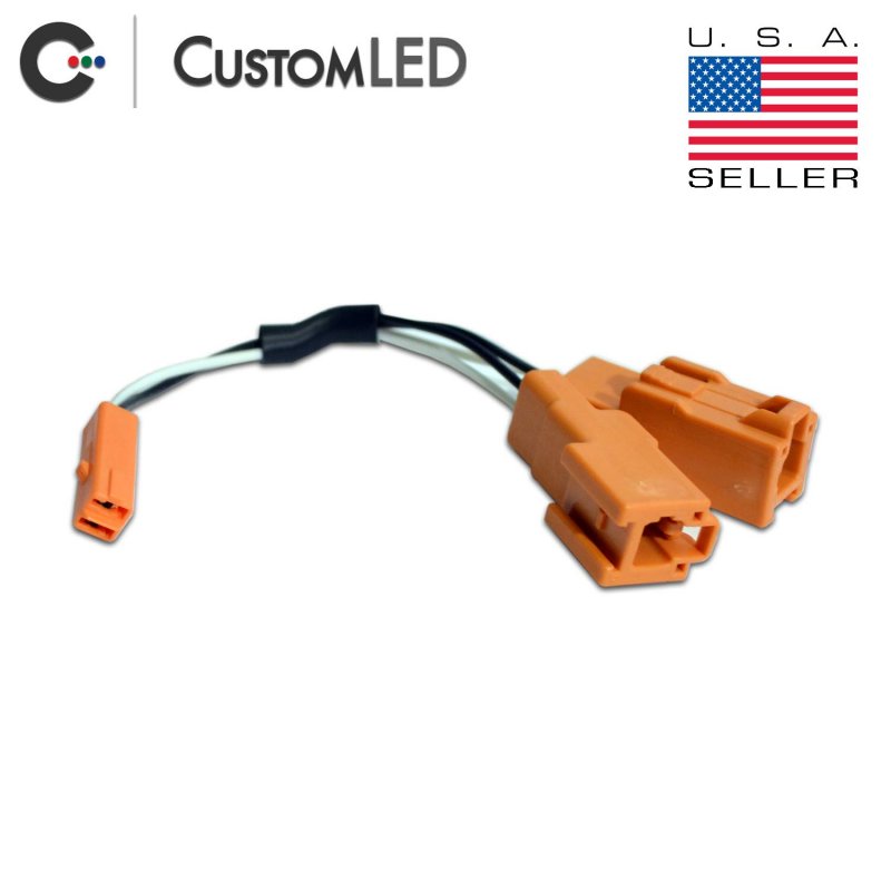 Oem Turn Signal Y-splitter Connectors Pair 2-wire Fits Select Kawasaki Motorcycles
