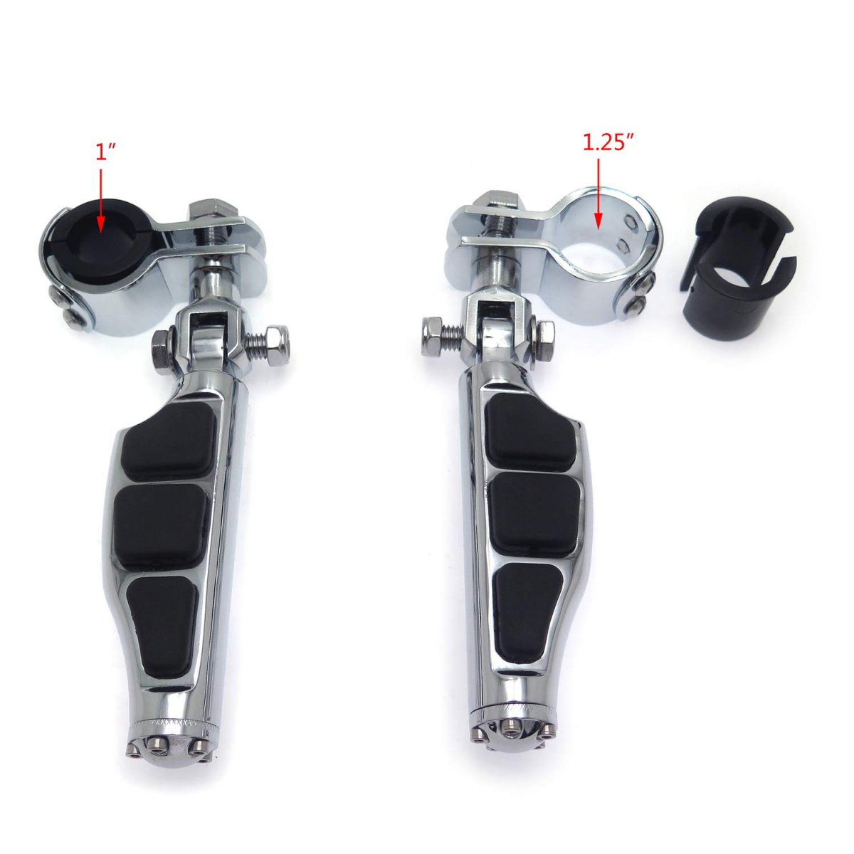 Smt-mt216-049 6-048 -highway Stiletto Flat Foot Peg Clamps 1 1 25 For Honda Goldwing Gl1800 Chrome B07rrdgkh9