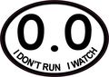 4 25in X 3in Oval I Dont Run Watch 0 Sticker By Stickertalk 