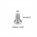 Uxcell M3x5mm Machine Screws Pan Phillips Cross Head Screw 304 Stainless Steel Fasteners Bolts 100pcs