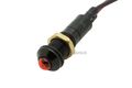 Black Alpinetech Plb8b 8mm 5 16 12v Led Metal Signal Indicator Pilot Dash Light Red 