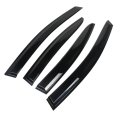 Window Visors Shade Sun Rain Wind Guards 4 Pieces Black Acrylic Replacement For Wrx Sti 2015-2019 