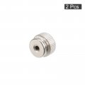 Uxcell Knurled Thumb Nuts 2pcs M3 X D13mm H9mm Carbon Steel Nut With Collar High Head Blind Hole For 3d Printer Parts