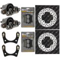 Niche Rear Brake Rotor Caliper Pad Kit For Polaris Sportsman 570 500 800